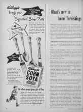 Better Homes & Gardens October 1949 Magazine Article: What's new in home furnishings