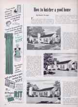 Better Homes & Gardens October 1949 Magazine Article: How to butcher a good house