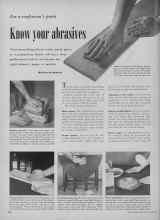 Better Homes & Gardens October 1949 Magazine Article: Know your abrasives