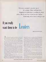 Better Homes & Gardens October 1949 Magazine Article: If you really want them to be Leaders