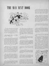 Better Homes & Gardens October 1949 Magazine Article: THE MAN NEXT DOOR