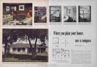Better Homes & Gardens October 1949 Magazine Article: When you plan your house use a compass
