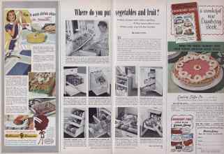 Better Homes & Gardens October 1949 Magazine Article: Where do you put vegetables and fruit?