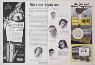 Better Homes & Gardens October 1949 Magazine Article: What a report card really means