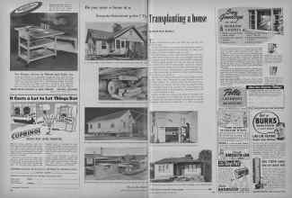 Better Homes & Gardens October 1949 Magazine Article: Transplanting a house
