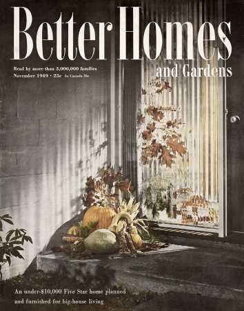 Better Homes & Gardens November 1949 Magazine Cover