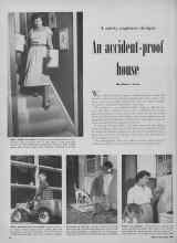 Better Homes & Gardens November 1949 Magazine Article: A safety engineer designs An accident-proof house