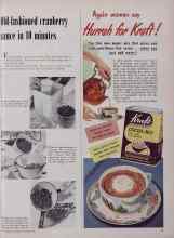 Better Homes & Gardens November 1949 Magazine Article: Old-fashioned cranberry sauce in 10 minutes