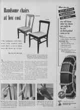 Better Homes & Gardens November 1949 Magazine Article: Handsome chairs at low cost