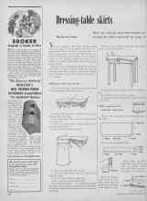 Better Homes & Gardens November 1949 Magazine Article: Dressing-table skirts