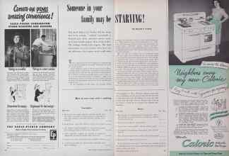 Better Homes & Gardens November 1949 Magazine Article: Someone in your family may be STARVING!