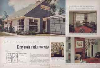 Better Homes & Gardens November 1949 Magazine Article: Every room works two ways