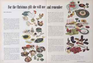 Better Homes & Gardens November 1949 Magazine Article: For the Christmas gift she will use and remember