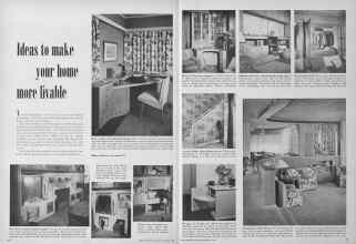 Better Homes & Gardens November 1949 Magazine Article: Ideas to make your home more livable