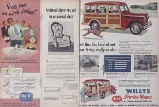 Better Homes & Gardens November 1949 Magazine Article: Page 154