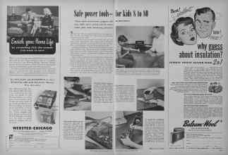 Better Homes & Gardens November 1949 Magazine Article: Safe power tools for kids 8 to 80
