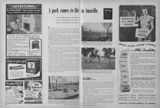 Better Homes & Gardens November 1949 Magazine Article: A park comes to life in Amarillo