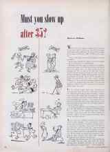 Better Homes & Gardens December 1949 Magazine Article: Must you slow up after 35?