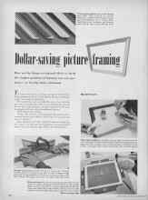 Better Homes & Gardens December 1949 Magazine Article: Dollar-saving picture framing