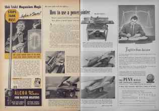 Better Homes & Gardens December 1949 Magazine Article: How to use a power jointer