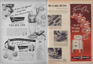 Better Homes & Gardens December 1949 Magazine Article: Page 16
