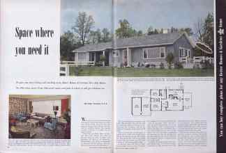 Better Homes & Gardens December 1949 Magazine Article: Space where you need it