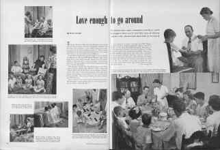 Better Homes & Gardens December 1949 Magazine Article: Love enough to go around