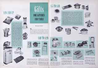 Better Homes & Gardens December 1949 Magazine Article: Gifts FOR KITCHEN AND TABLE