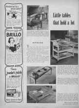 Better Homes & Gardens January 1950 Magazine Article: Little tables that hold a lot