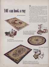 Better Homes & Gardens January 1950 Magazine Article: YOU can hook a rug