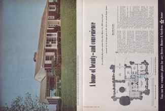 Better Homes & Gardens January 1950 Magazine Article: A home of beauty--and convenience