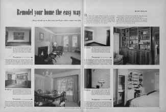 Better Homes & Gardens January 1950 Magazine Article: Remodel your home the easy way