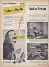 Better Homes & Gardens February 1950 Magazine Article: Sectional furniture
