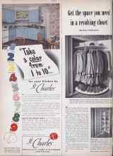 Better Homes & Gardens February 1950 Magazine Article: Get the space you need in a revolving closet