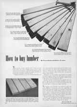 Better Homes & Gardens February 1950 Magazine Article: How to buy lumber
