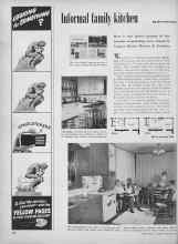 Better Homes & Gardens February 1950 Magazine Article: Informal family kitchen