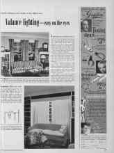 Better Homes & Gardens February 1950 Magazine Article: Valance lighting--easy on the eyes
