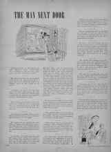 Better Homes & Gardens February 1950 Magazine Article: THE MAN NEXT DOOR