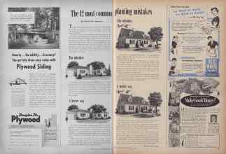 Better Homes & Gardens February 1950 Magazine Article: The 12 most common planting mistakes