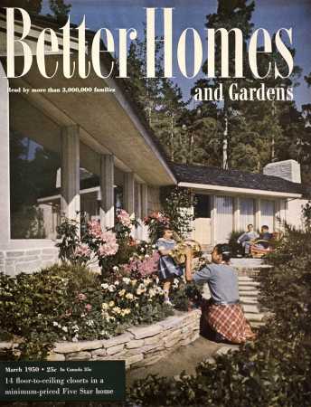 Better Homes & Gardens March 1950 Magazine Cover