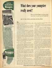 Better Homes & Gardens March 1950 Magazine Article: What does your youngster really need?