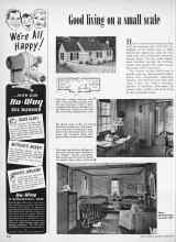Better Homes & Gardens March 1950 Magazine Article: Good living on a small scale