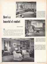 Better Homes & Gardens March 1950 Magazine Article: Here's a houseful of comfort