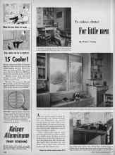 Better Homes & Gardens March 1950 Magazine Article: To reduce clutter For little men