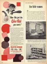 Better Homes & Gardens March 1950 Magazine Article: For little women