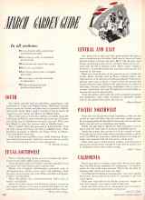 Better Homes & Gardens March 1950 Magazine Article: MARCH GARDEN GUIDE