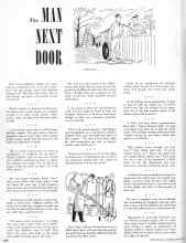 Better Homes & Gardens March 1950 Magazine Article: The MAN NEXT DOOR