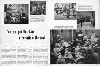 Better Homes & Gardens March 1950 Magazine Article: Yon can't put their kind of security in the bank
