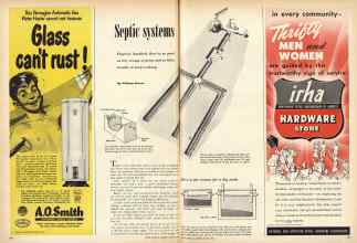 Better Homes & Gardens March 1950 Magazine Article: Septic systems