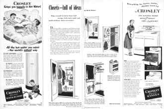 Better Homes & Gardens March 1950 Magazine Article: Closets--full of ideas